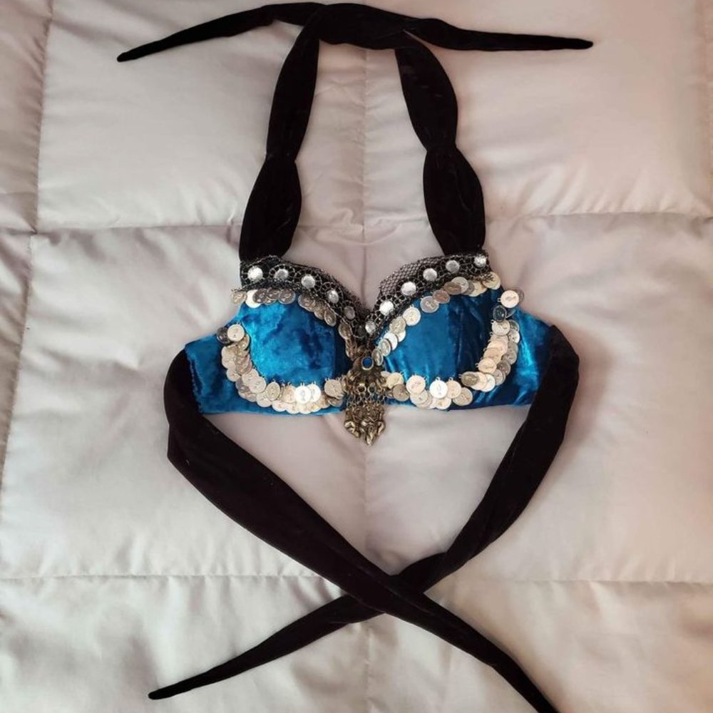 Complete Domba Tribal Belly Dance Costume Multi Colors Size Small